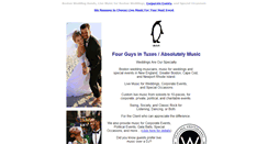 Desktop Screenshot of fourguysintuxes.com